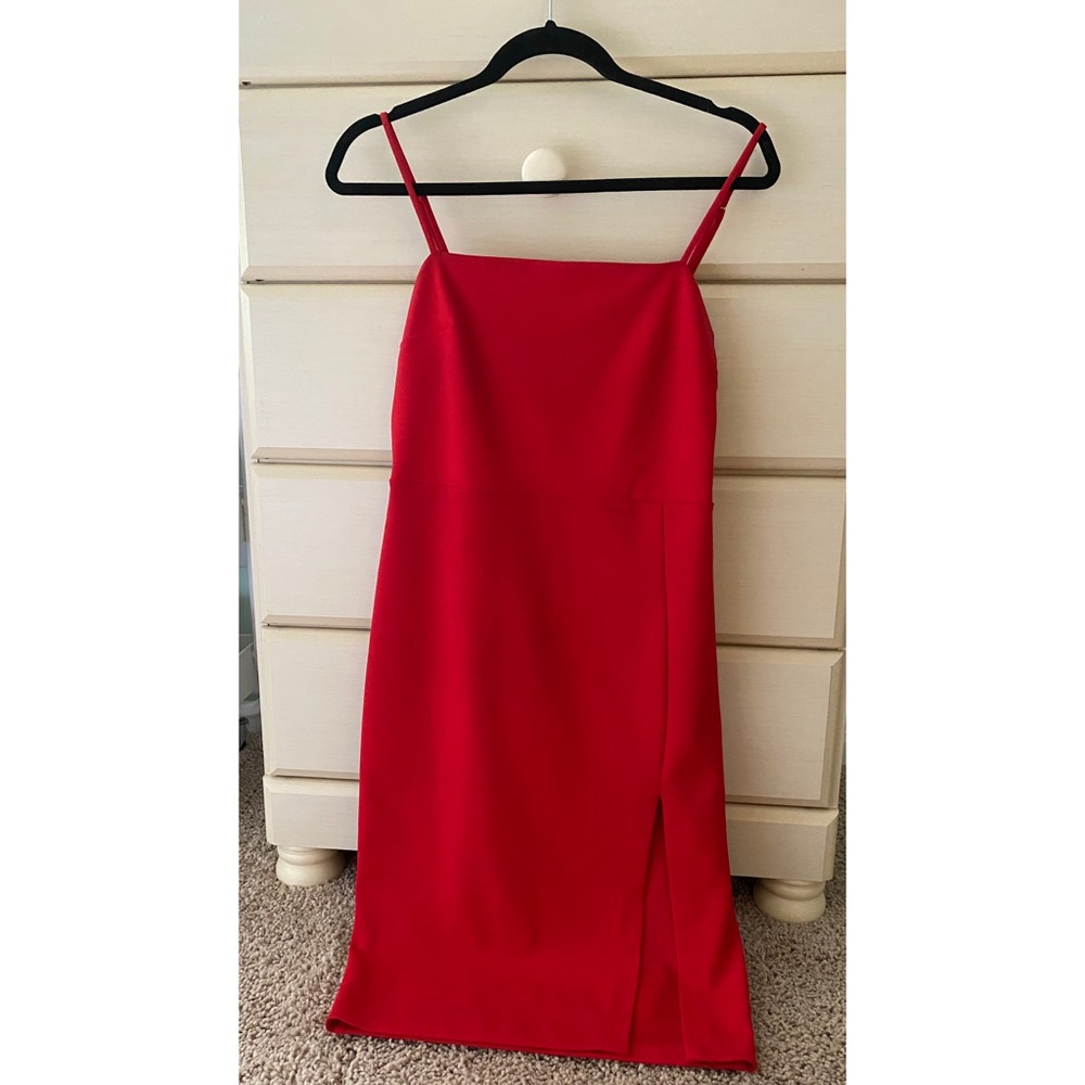 Bodycon Midi Dress with slit